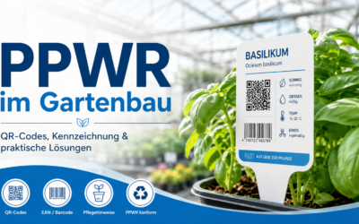 PPWR Etiketten Gartenbau: QR-Code richtig einplanen